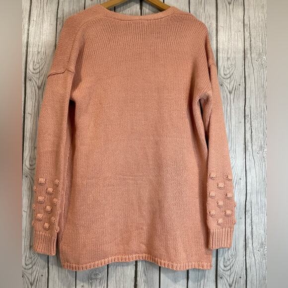 Est 1946 Pink Swiss Dot Open Front Cardigan Size Medium - Picture 8 of 9